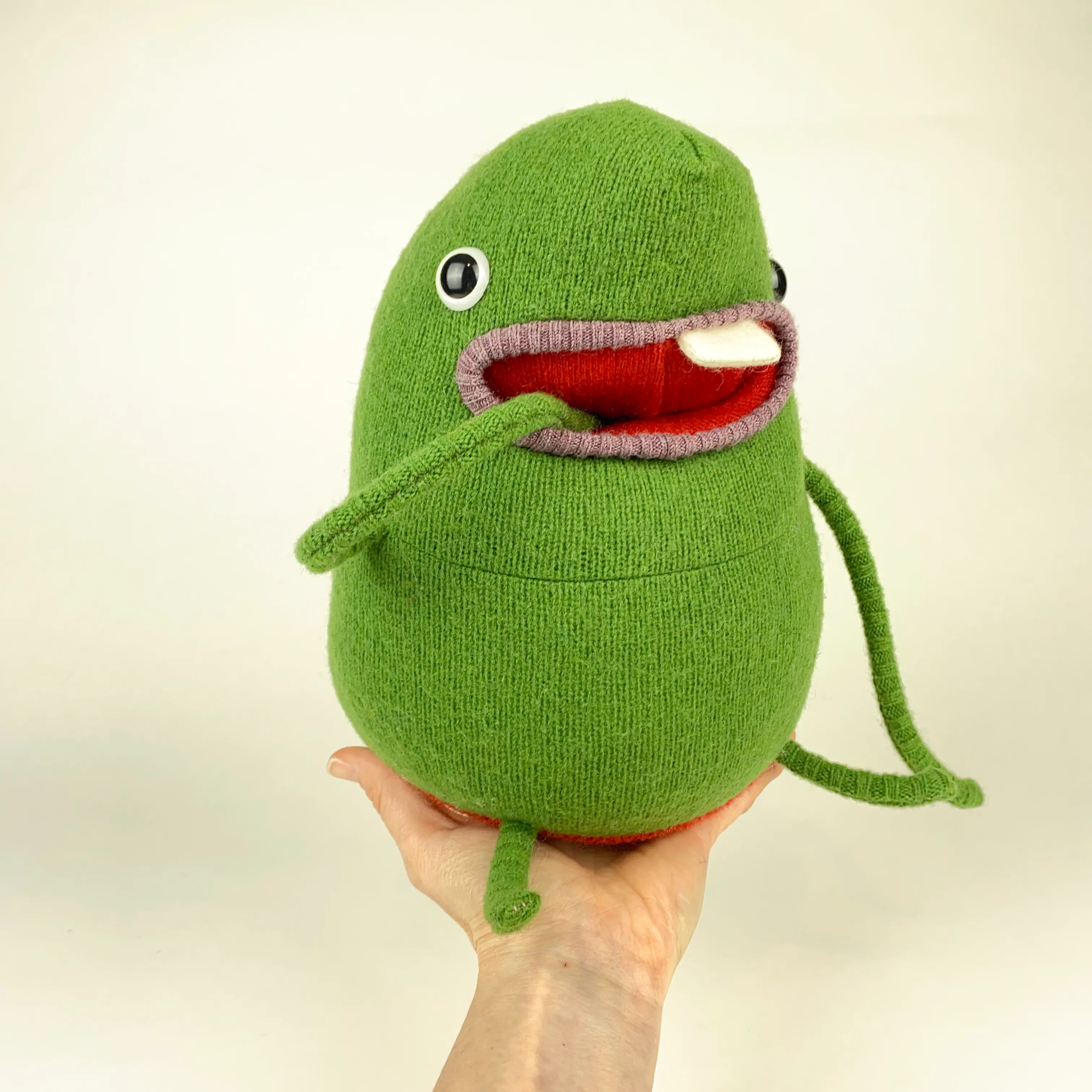 Adam the handmade stuffed monster plush