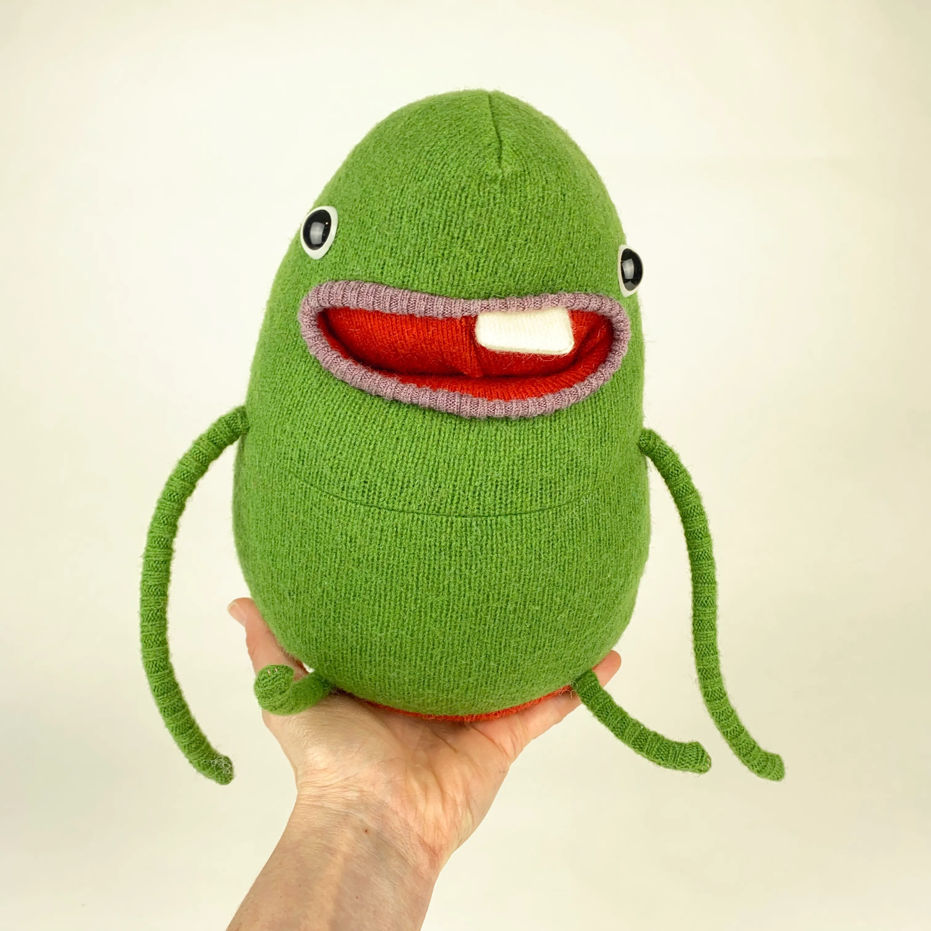 Adam the handmade stuffed monster plush