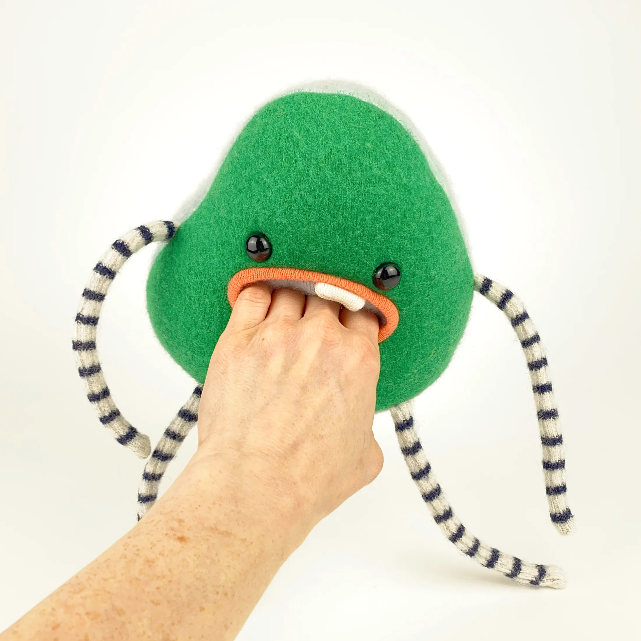 Ajax the handmade stuffed monster plush
