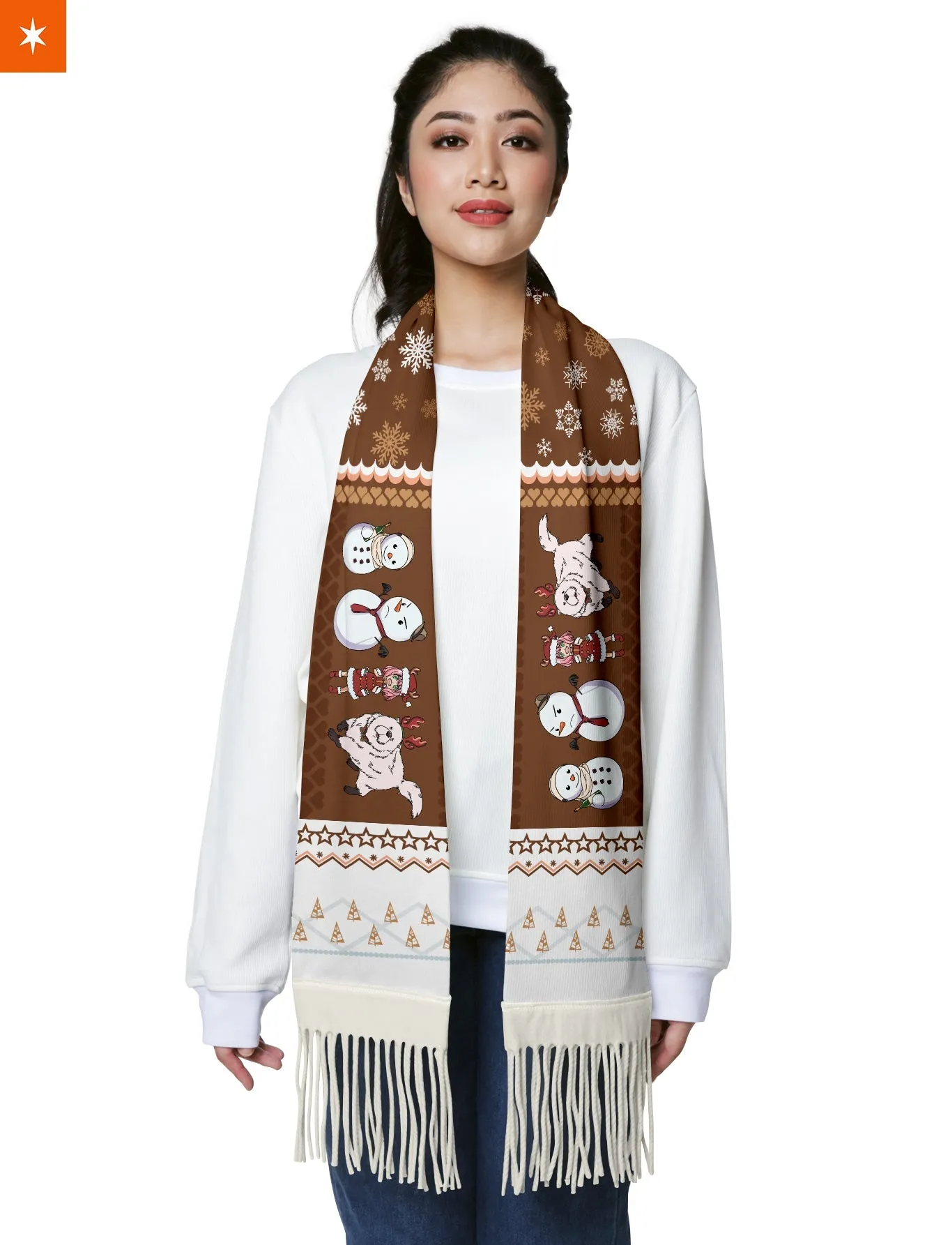 Anya Snowy Wool Scarf
