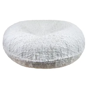 Bagel Dog Bed Serenity White