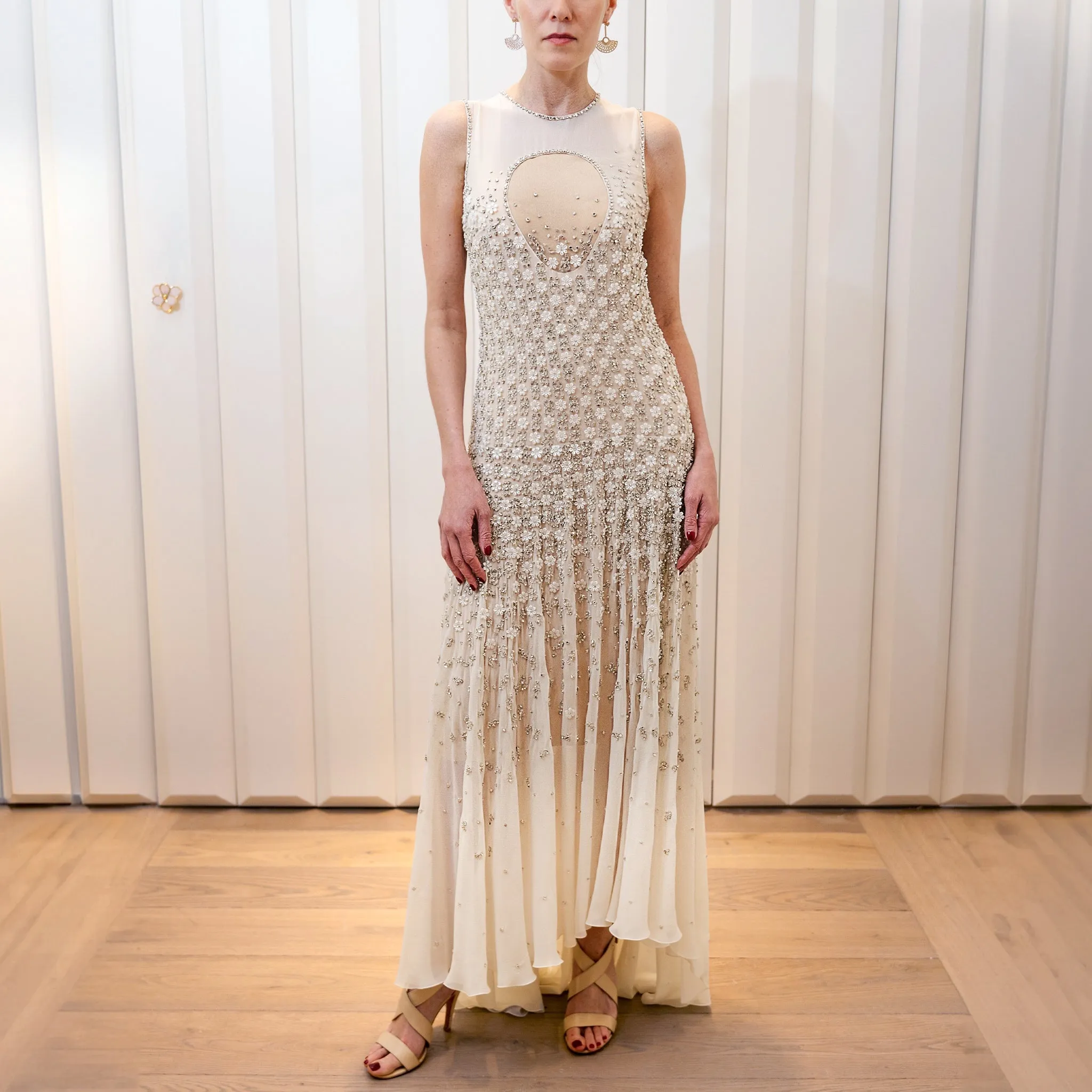 Beaded Georgette Embellished Dress