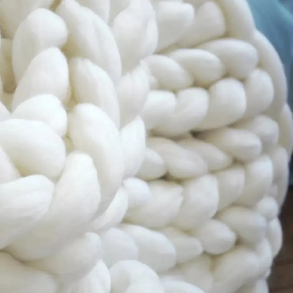 Chunky Knitted Blanket