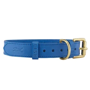 Coopers Cobalt Blue Luxury Leather Designer Dog Collar