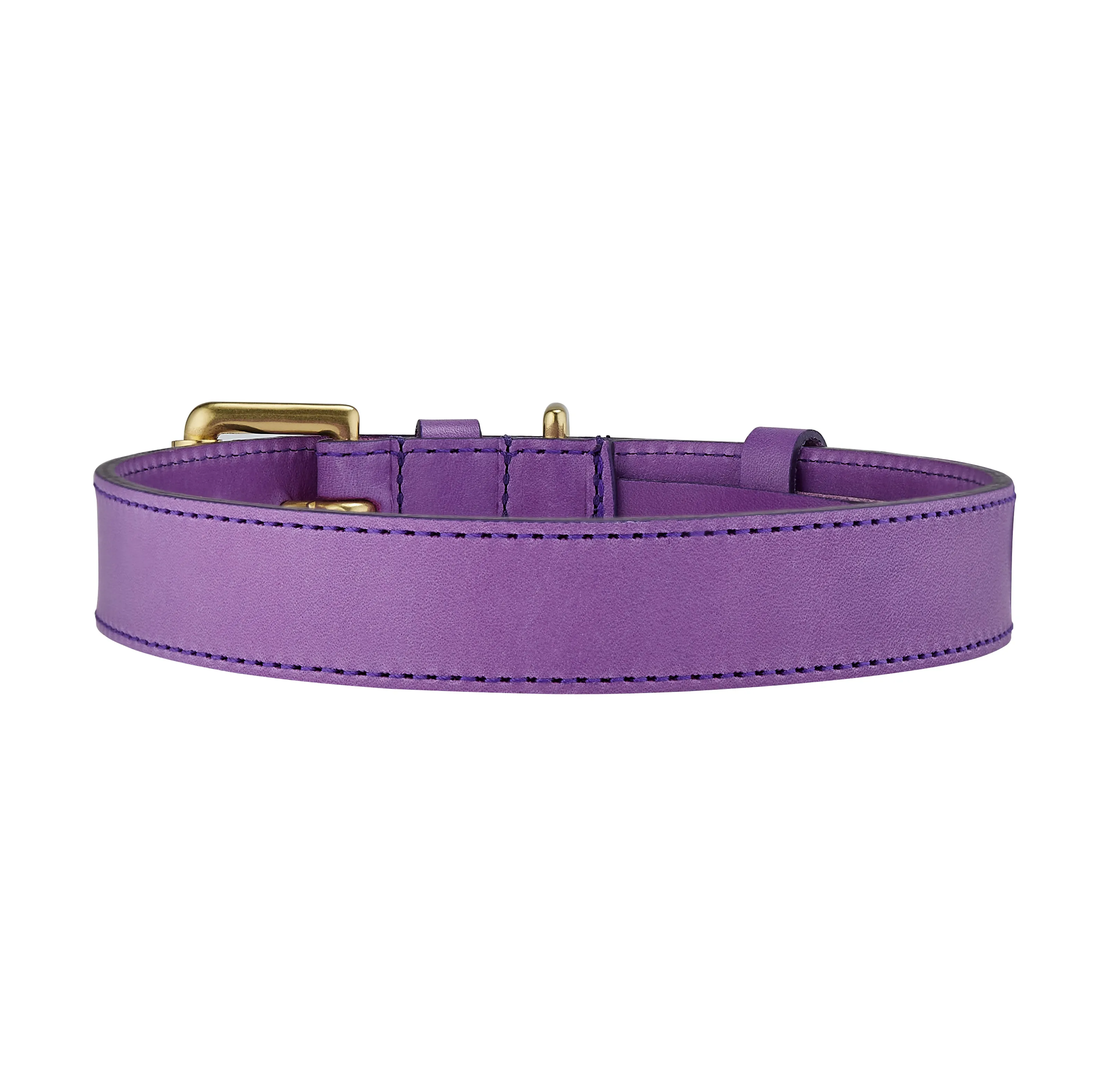 Coopers Violet Luxury Leather Designer Dog Collar