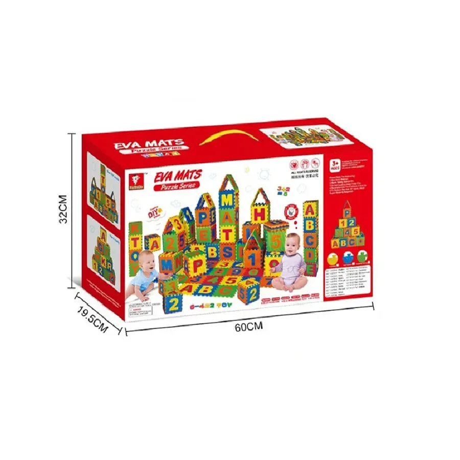 Eva Mat Boxed EVA English letters and numbers floor mat puzzle 36pcs