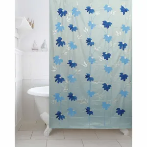 Kuber Industries Shower Curtain & Bathmat Set | Non-Slip Bath mats for Bathroom | Easy-Slide Curtains | Polyester Curtain or Bathmat for Bath Décor | YF49-3T | 18 Pcs Set | Multicolor