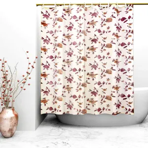 Kuber Industries Shower Curtain & Bathmat Set | Non-Slip Bath mats for Bathroom | Easy-Slide Curtains | Polyester Curtain or Bathmat for Bath Décor | Z0034-3T | 12 Pcs Set | Multicolor