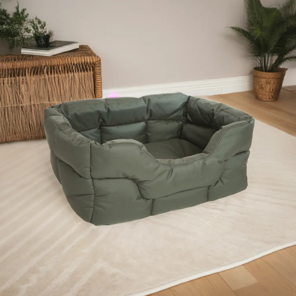 Large Tough Heavy Duty Rectangular High Sided Waterproof Dog Beds.