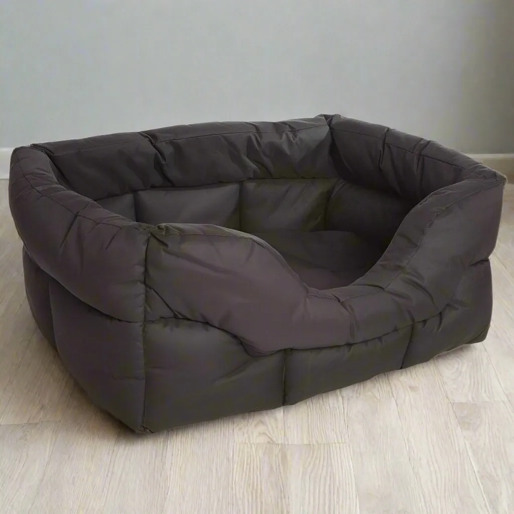 Large Tough Heavy Duty Rectangular High Sided Waterproof Dog Beds.