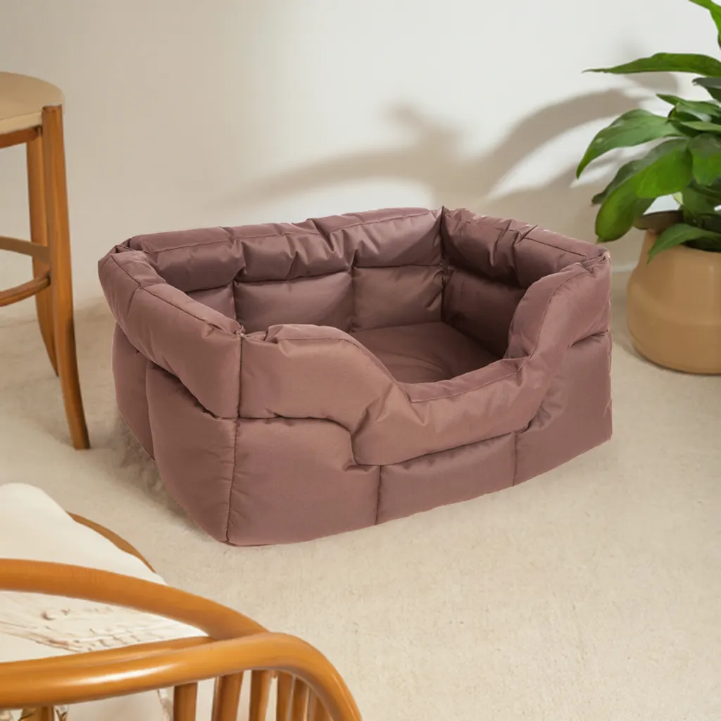 Large Tough Heavy Duty Rectangular High Sided Waterproof Dog Beds.