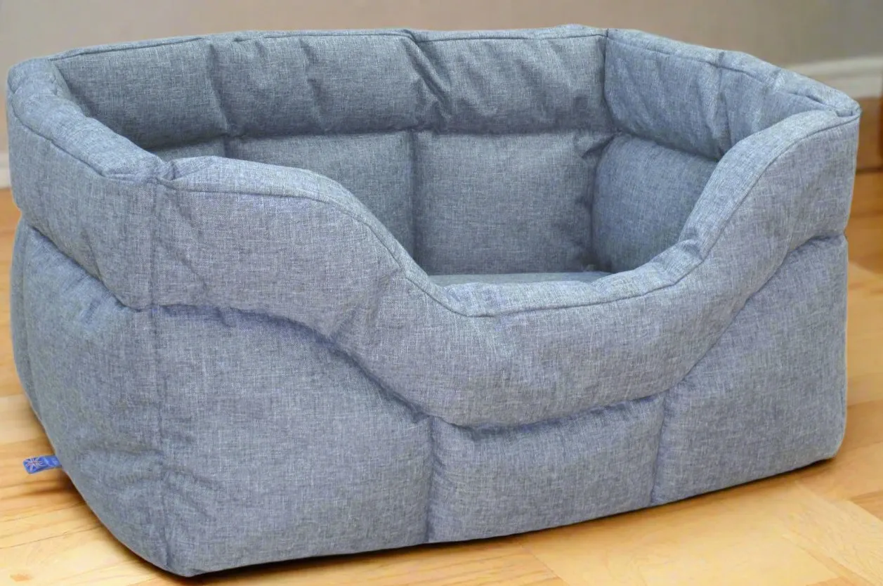 Large Tough Heavy Duty Rectangular High Sided Waterproof Dog Beds.