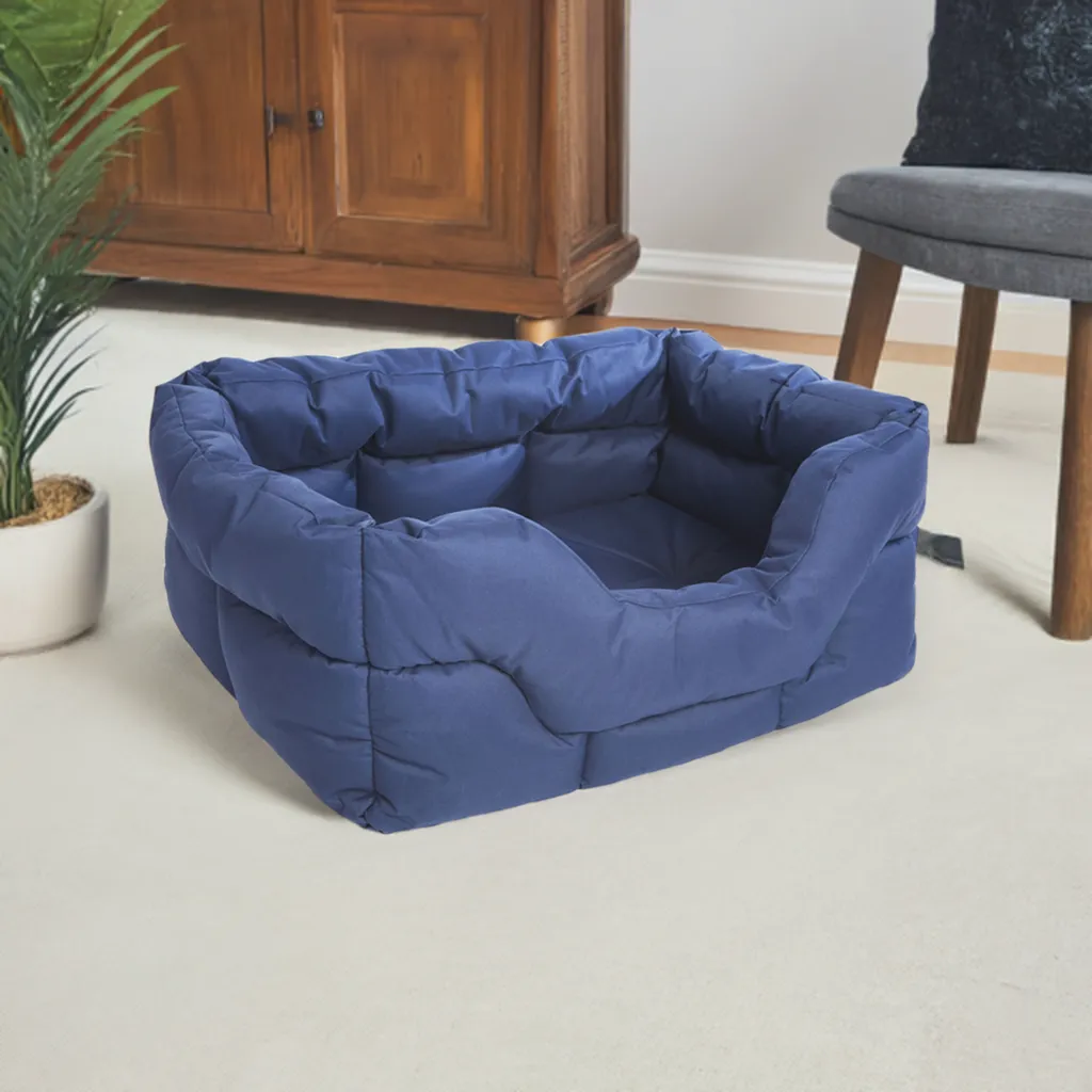Large Tough Heavy Duty Rectangular High Sided Waterproof Dog Beds.