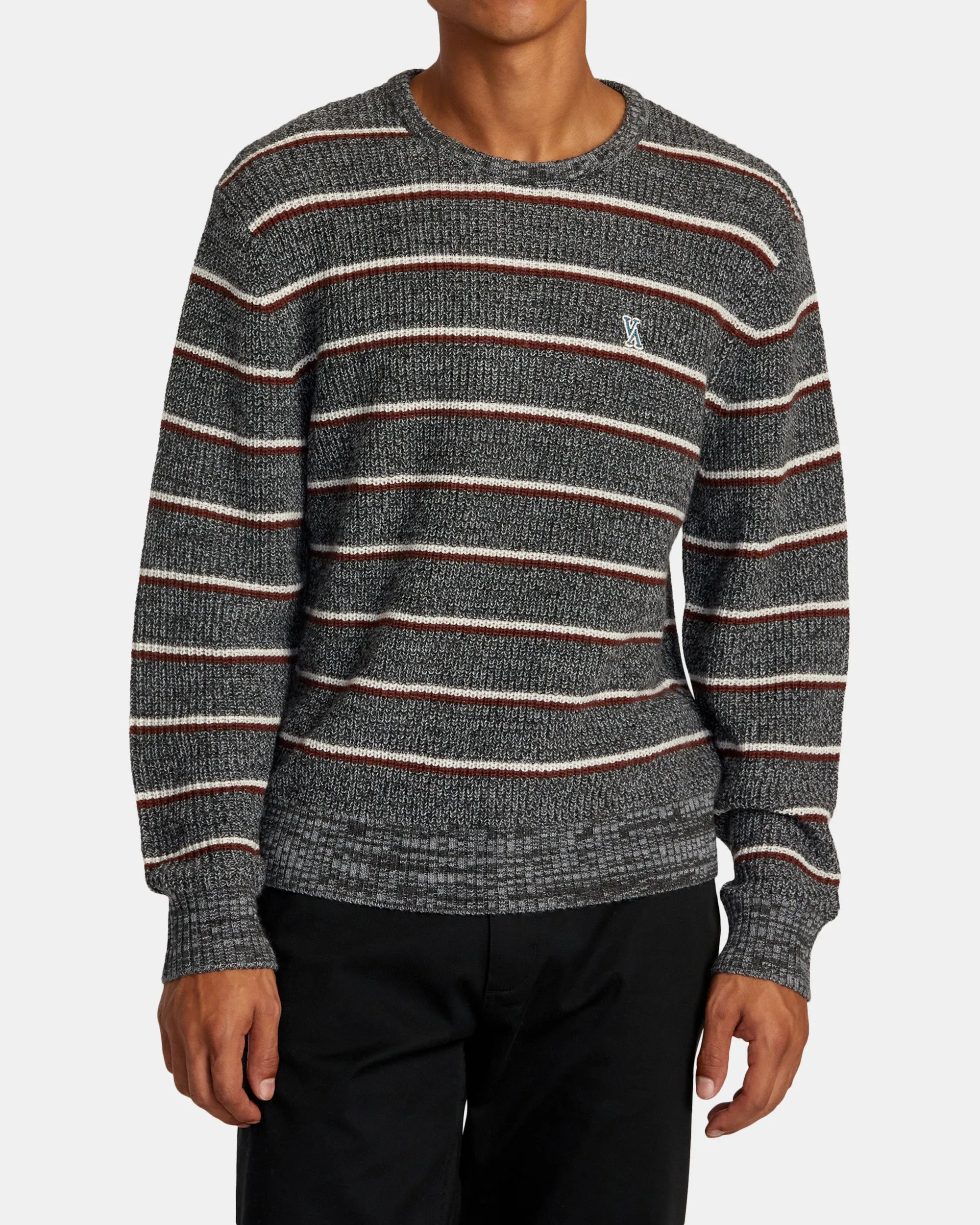 Yalla Stripe Sweater - Grey Noise